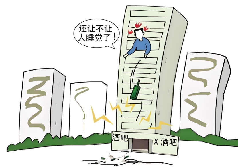 奧斯恩酒吧街噪聲監(jiān)測(cè)、 KTV夜間噪聲排污預(yù)警系統(tǒng)方案解決