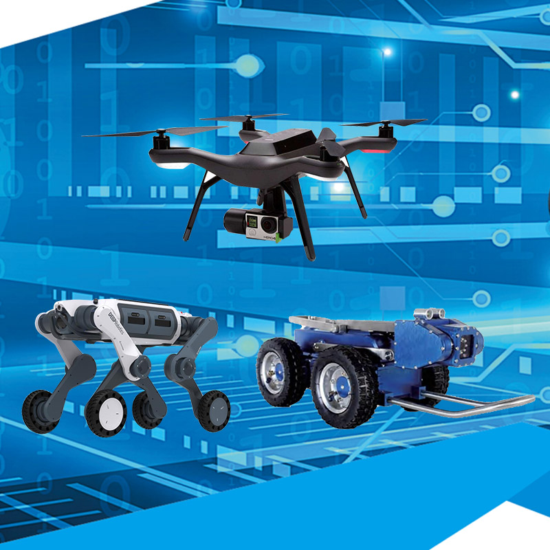 機器狗機器人無人機巡航感知